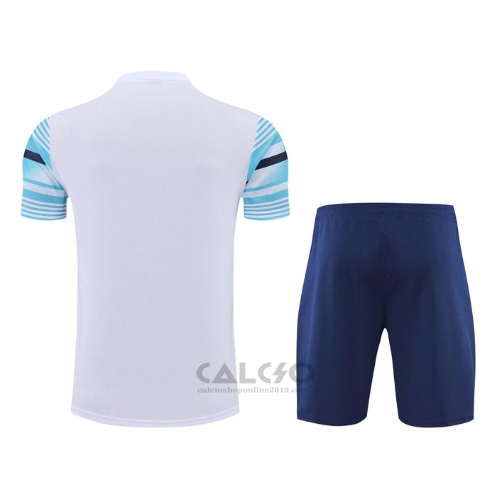 Tuta da Track Manchester City Manica Corta 2022 Blu - Pantaloncini